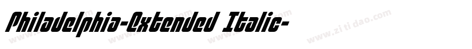 Philadelphia-Extended Italic字体转换